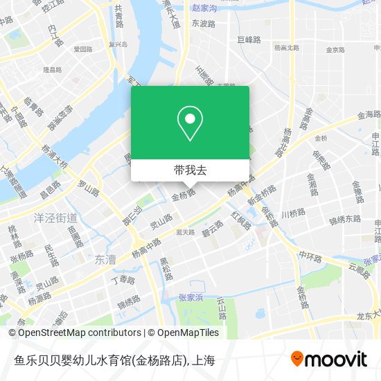 鱼乐贝贝婴幼儿水育馆(金杨路店)地图