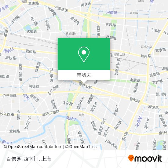 百佛园-西南门地图