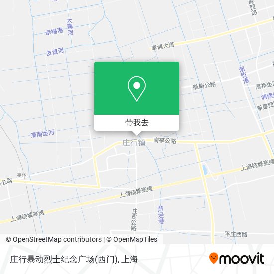 庄行暴动烈士纪念广场(西门)地图