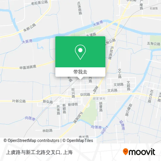 上虞路与新工北路交叉口地图