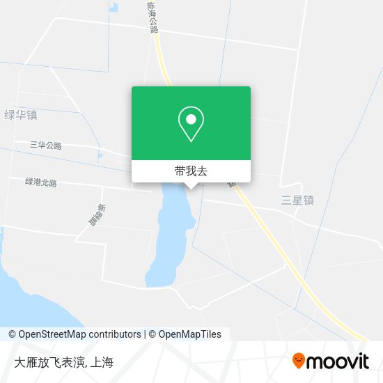 大雁放飞表演地图