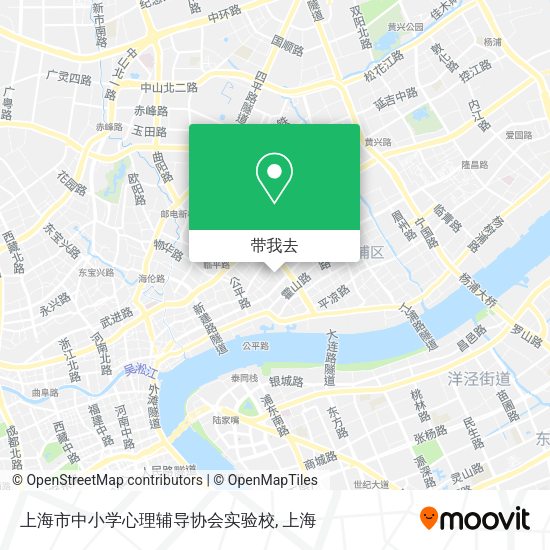 上海市中小学心理辅导协会实验校地图