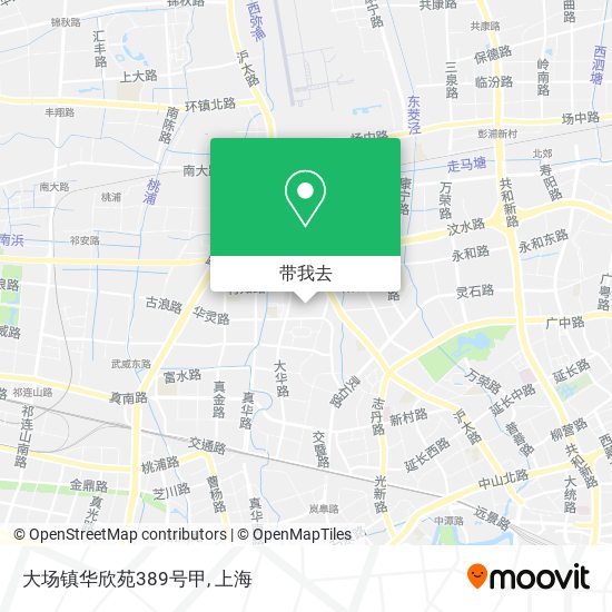 大场镇华欣苑389号甲地图