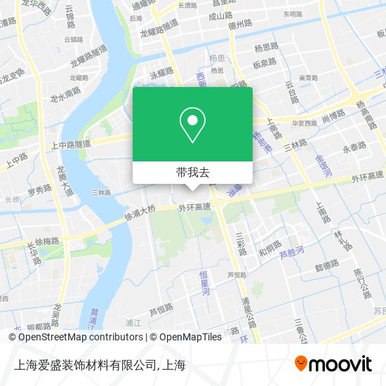 上海爱盛装饰材料有限公司地图