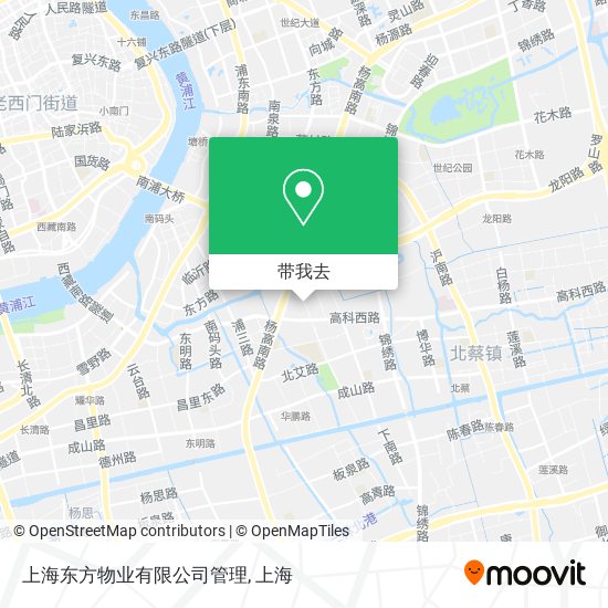 上海东方物业有限公司管理地图