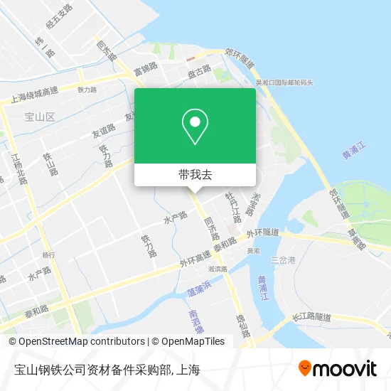 宝山钢铁公司资材备件采购部地图