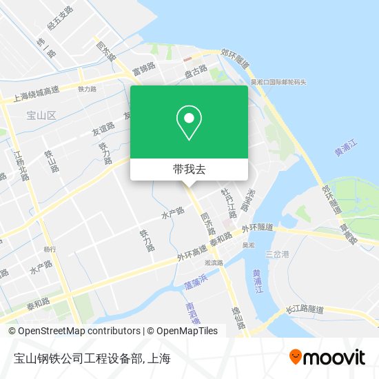 宝山钢铁公司工程设备部地图