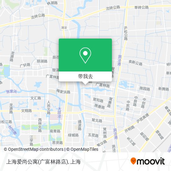 上海爱尚公寓(广富林路店)地图