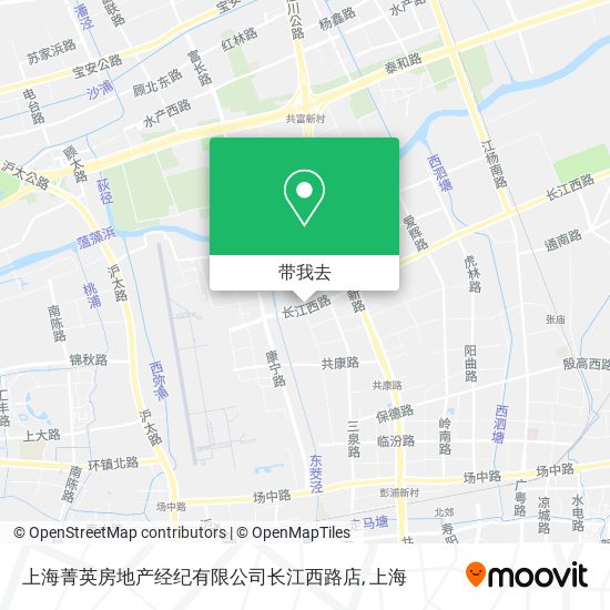 上海菁英房地产经纪有限公司长江西路店地图