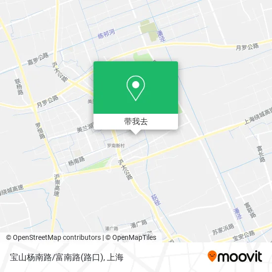 宝山杨南路/富南路(路口)地图