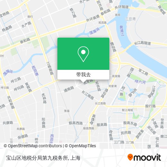 宝山区地税分局第九税务所地图