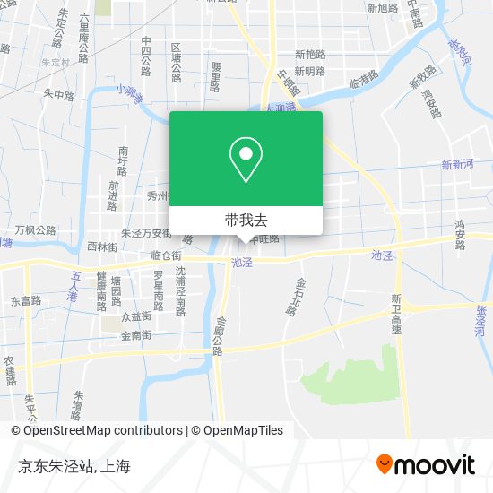 京东朱泾站地图
