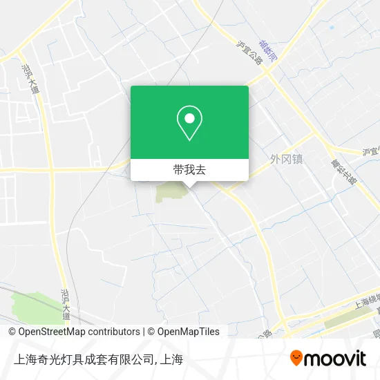 上海奇光灯具成套有限公司地图