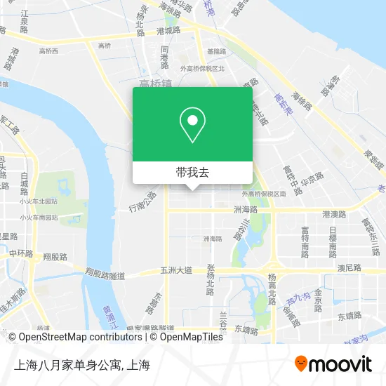 上海八月家单身公寓地图