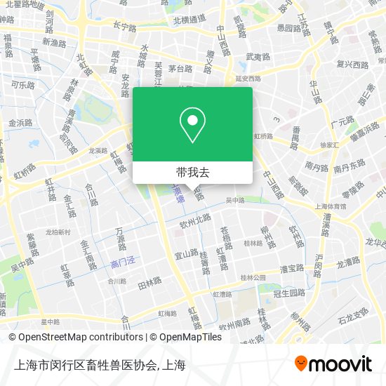 上海市闵行区畜牲兽医协会地图