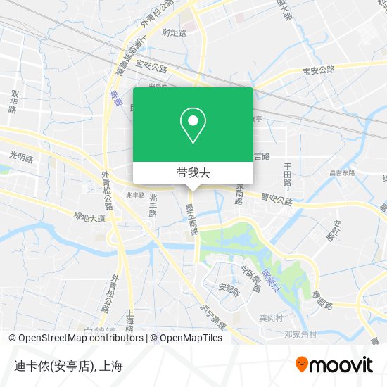 迪卡侬(安亭店)地图