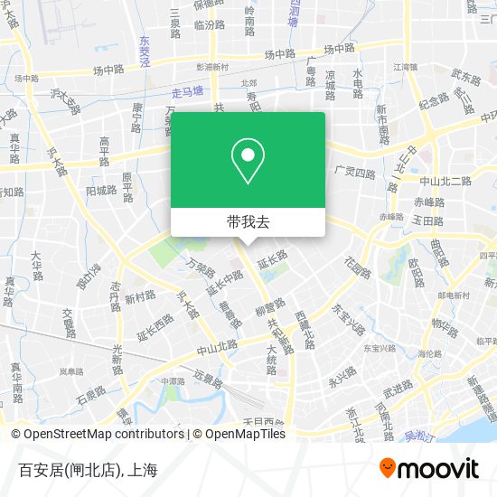 百安居(闸北店)地图