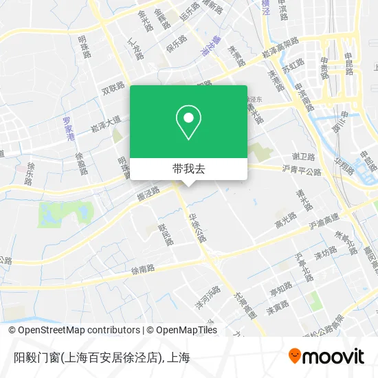 阳毅门窗(上海百安居徐泾店)地图