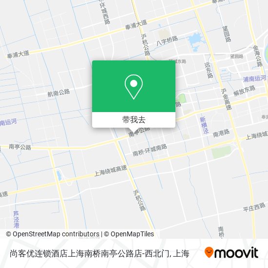 尚客优连锁酒店上海南桥南亭公路店-西北门地图