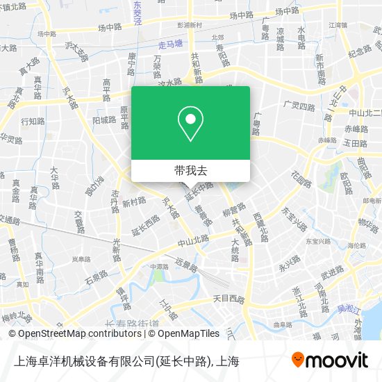 上海卓洋机械设备有限公司(延长中路)地图