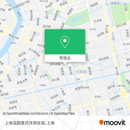上海花园复式洋房住宿地图