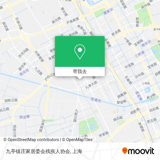 九亭镇庄家居委会残疾人协会地图