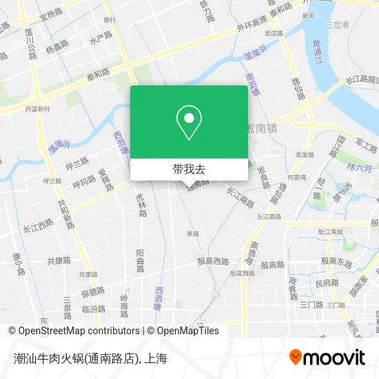潮汕牛肉火锅(通南路店)地图