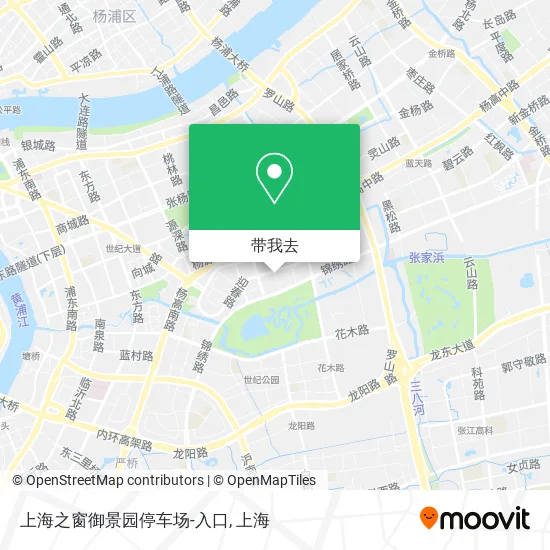 上海之窗御景园停车场-入口地图