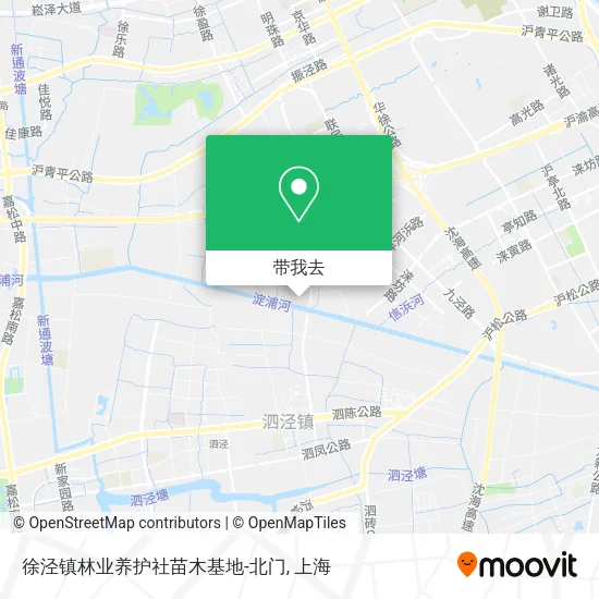 徐泾镇林业养护社苗木基地-北门地图