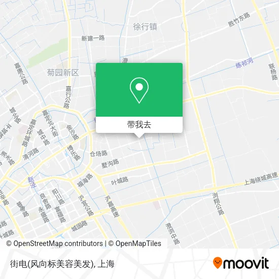 街电(风向标美容美发)地图
