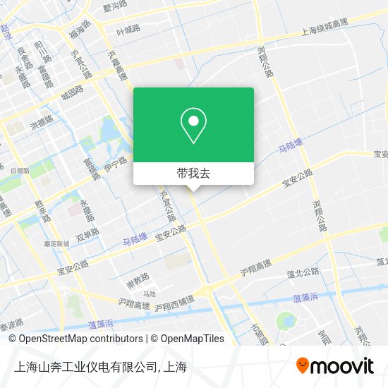 上海山奔工业仪电有限公司地图