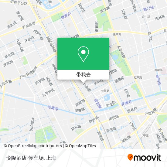 悦隆酒店-停车场地图