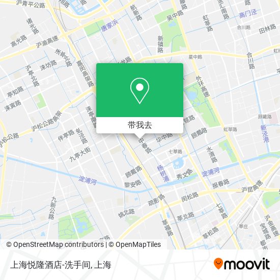 上海悦隆酒店-洗手间地图