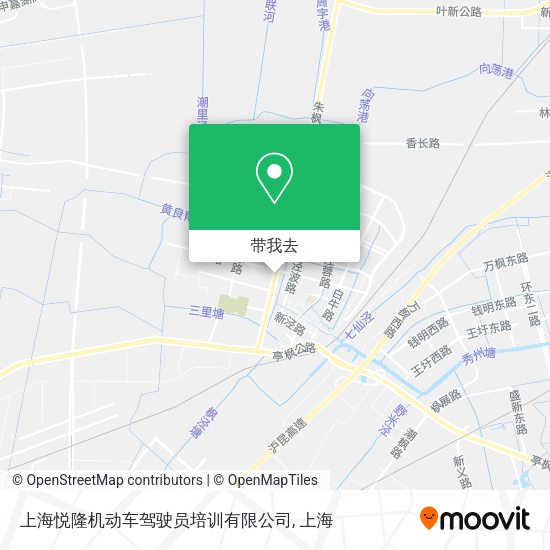 上海悦隆机动车驾驶员培训有限公司地图