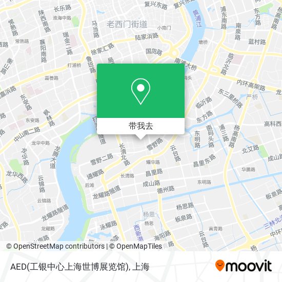 AED(工银中心上海世博展览馆)地图