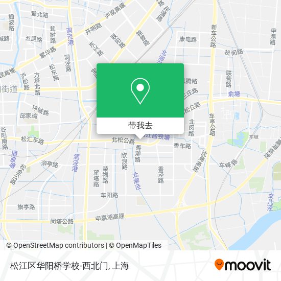 松江区华阳桥学校-西北门地图