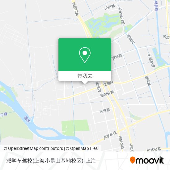 派学车驾校(上海小昆山基地校区)地图