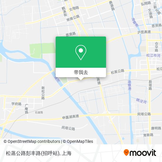 松蒸公路彭丰路(招呼站)地图