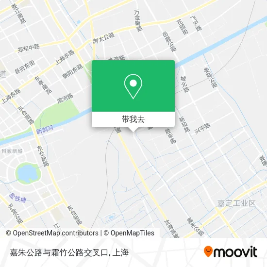 嘉朱公路与霜竹公路交叉口地图