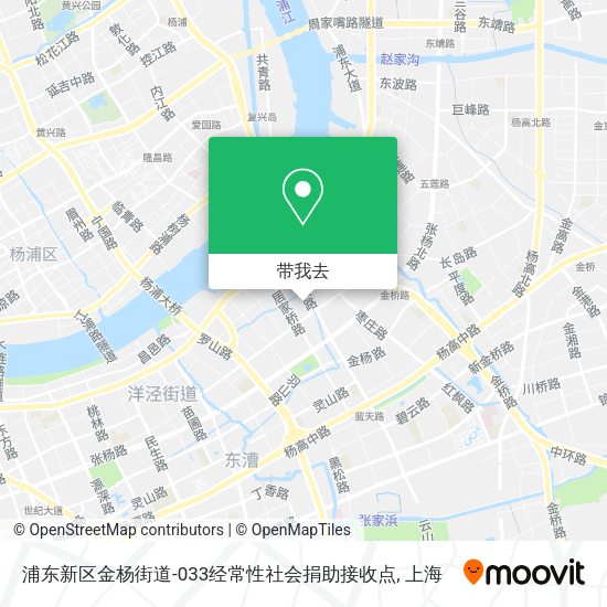 浦东新区金杨街道-033经常性社会捐助接收点地图