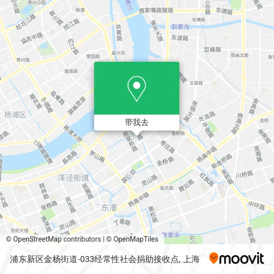 浦东新区金杨街道-033经常性社会捐助接收点地图