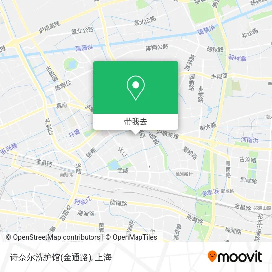 诗奈尔洗护馆(金通路)地图