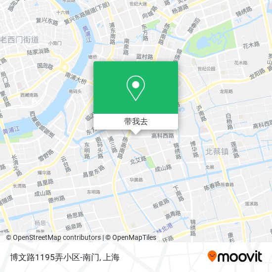 博文路1195弄小区-南门地图