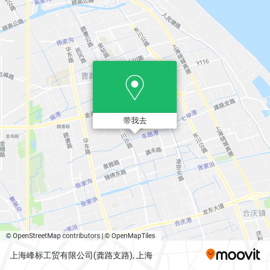 上海峰标工贸有限公司(龚路支路)地图