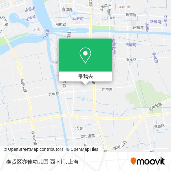 奉贤区亦佳幼儿园-西南门地图