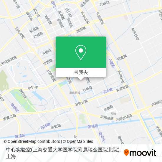 中心实验室(上海交通大学医学院附属瑞金医院北院)地图