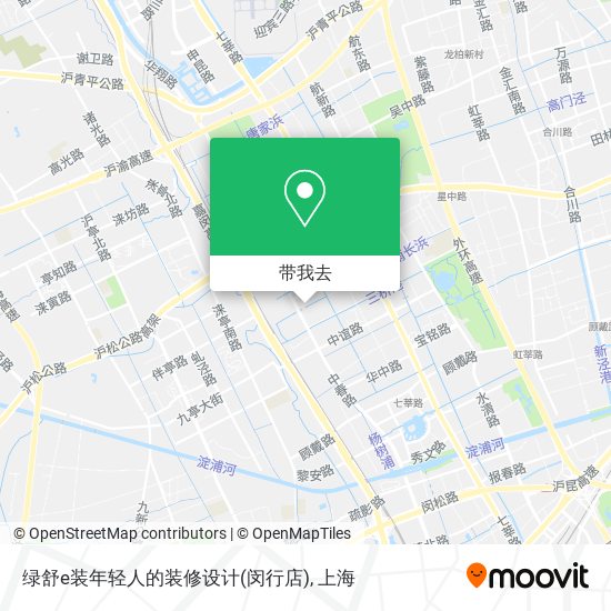 绿舒e装年轻人的装修设计(闵行店)地图