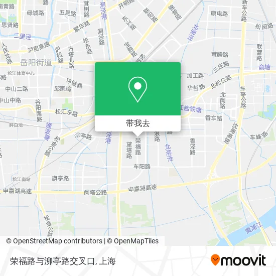 荣福路与泖亭路交叉口地图