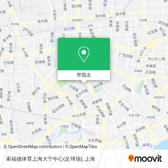 索福德体育上海大宁中心(足球场)地图