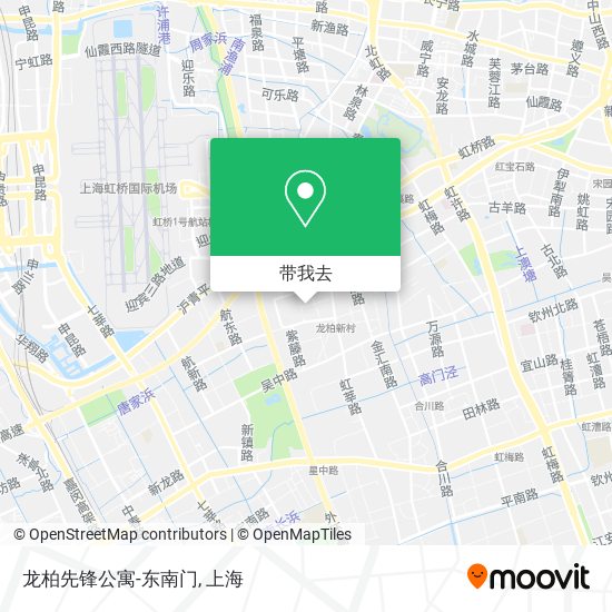 龙柏先锋公寓-东南门地图